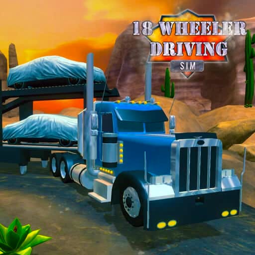 Gameplay of 18 Wheeler Driving Sim