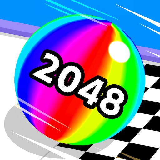 Gameplay of Ball Run 2048