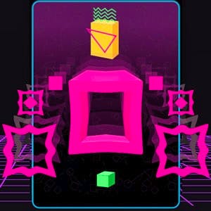 Gameplay of Big Neon Tower vs Tiny Square