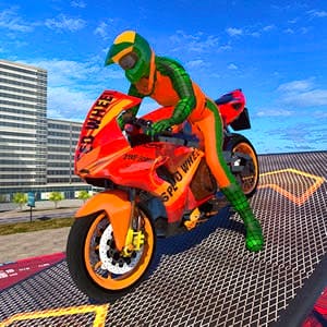 Gameplay of Bike Stunt Driving Simulator 3D