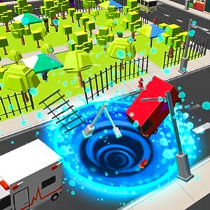 Gameplay of Black Hole.io