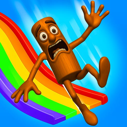 Gameplay of Crazy Downhill! Ragdoll Fall Down!