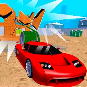 Gameplay of Demolition Car Rope and Hook