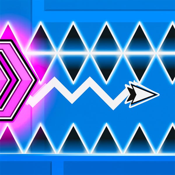 Gameplay of Geometry Dash Wave Spam