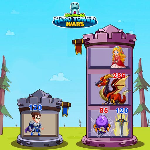 Gameplay of Hero Tower War