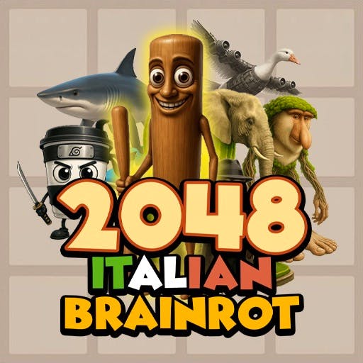 Gameplay of Italian Brainrot 2048