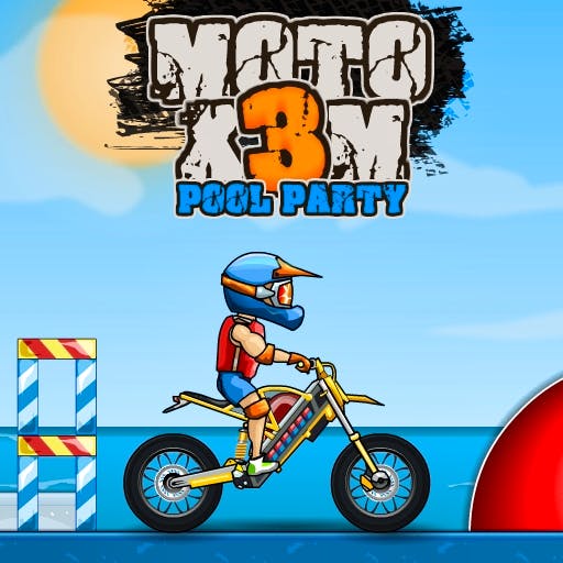 Gameplay of Moto X3M Pool Party
