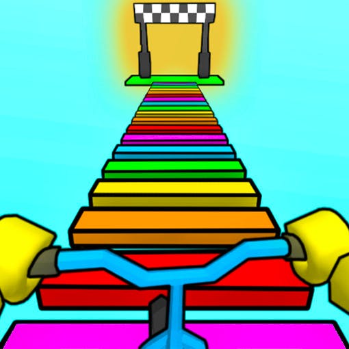 Gameplay of Noob: Obby on a Bike