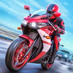 Gameplay of Rocket Bikes Highway Race
