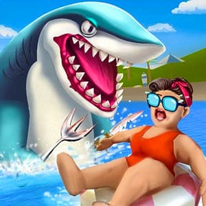 Gameplay of Shark Attack.io