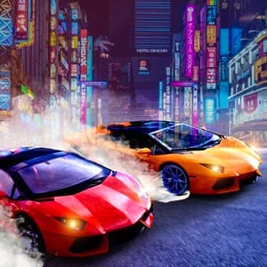 Gameplay of Two Lambo Rivals: Drift
