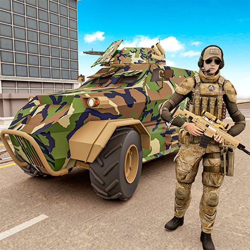 Gameplay of US Army Car Games Truck Driving